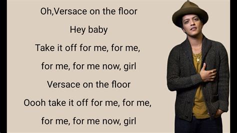 lyrics versace on the floor|treasure bruno mars lyrics.